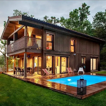 Villa 4 Parentales-piscine Chauffee-climatisation-moliets